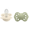 BIBS Infinity Fopspenen - 2-pack - Maat 1 - Symmetrisch - Ivory/ - BIBS - 0-6 mnd - Fopspenen