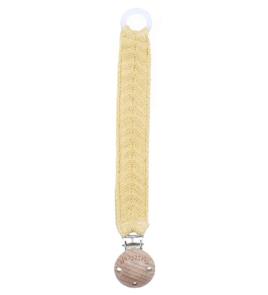 Smallstuff Speenketting - Visgraat - Geel - Smallstuff - OneSize - Speenkettingen