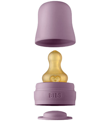 BIBS flessenspeen Set - 6 Onderdelen - Natuurlijk Rubber - Mauve - BIBS - OneSize - Flessenspenen