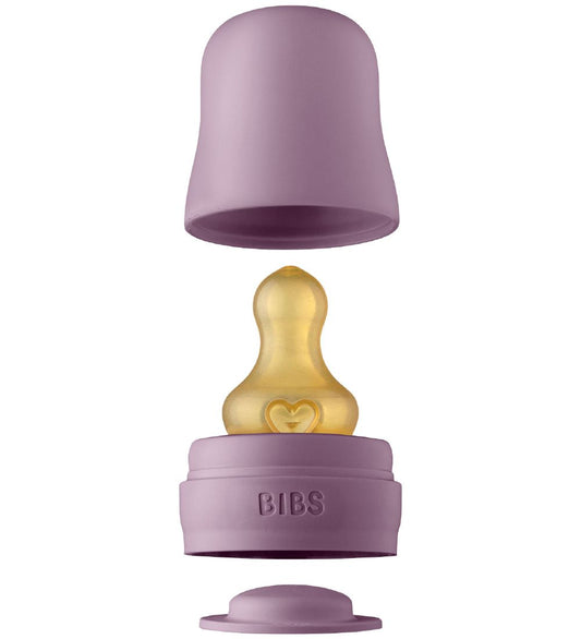BIBS flessenspeen Set - 6 Onderdelen - Natuurlijk Rubber - Mauve - BIBS - OneSize - Flessenspenen