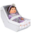 Tiny Treasures Pop m. Donker haar - Bunny Outfit - Tiny Treasures - OneSize - Poppen