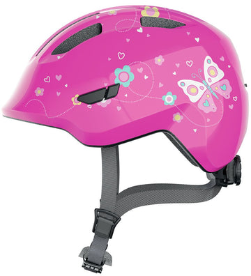 Abus Fietshelm - Smiley 3,0 - Roze Vlinderdas - Abus - 45-51 cm - Fietshelmen