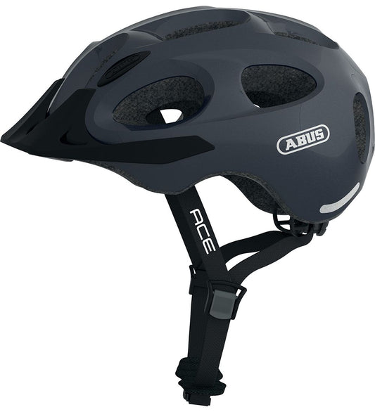 Abus Fietshelm - Youn-I Ace - Sprankelend Titan - Abus - 48-54 cm - Fietshelmen