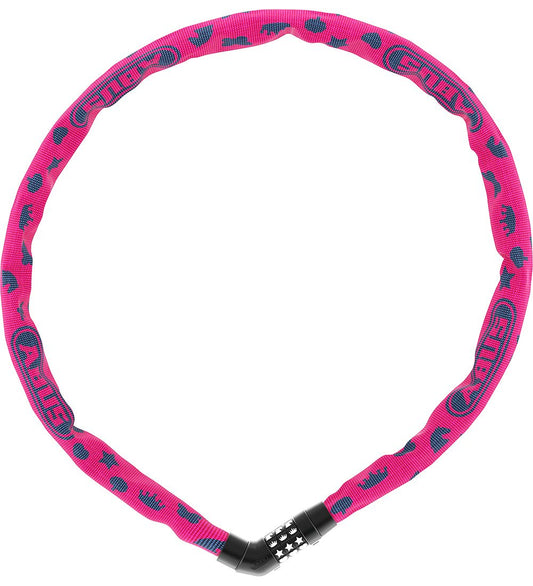 Abus Kettingslot - 4804C Symbolen - 75 cm - Roze - Abus - OneSize - Sloten