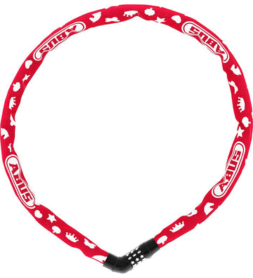 Abus Kettingslot - 4804C Symbolen - 75 cm - Rood - Abus - OneSize - Sloten