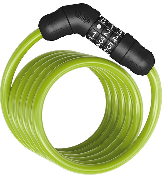 Abus Spiraalsluiting - Star 4508C - 150 cm - Groen - Abus - OneSize - Sloten