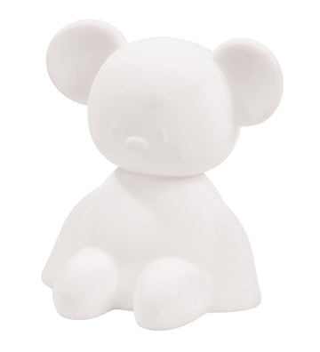 Nattou Nachtlamp - Silicone - LED - Muis - 12x14x15 cm - Wit - Nattou - OneSize - Nachtlampen