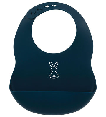 Nattou Slabbetjes - Silicone - Navy Blue - Nattou - OneSize - Slabbetjes