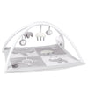 Nattou Speelkleed Tembo - 75x60 cm - Grijs/Wit - Nattou - OneSize - Speelkleden