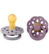 BIBS Bohemen Fopspenen - 2-pack - Maat 1 - Rond - Fossiel Grey/M - BIBS - 0-6 mnd - Fopspenen