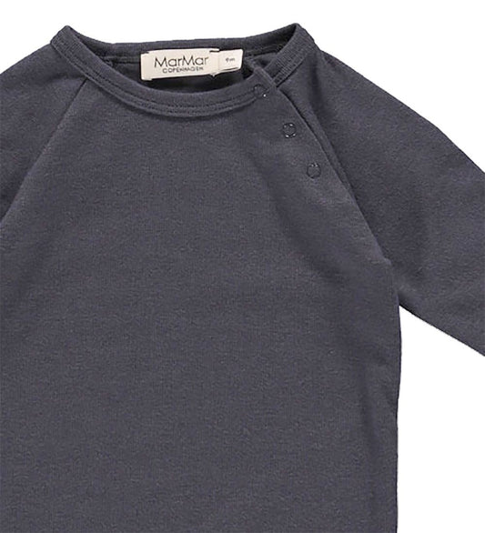 MarMar Romper l/s - Basislaag - Donkerste Blue - MarMar - 68 - Rompers Lange Mouw