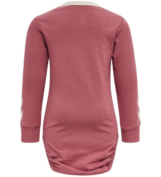 Hummel Romper l/s - hmlMaule - Deco Rose - Hummel - 1 jaar (80) - Rompers Lange Mouw