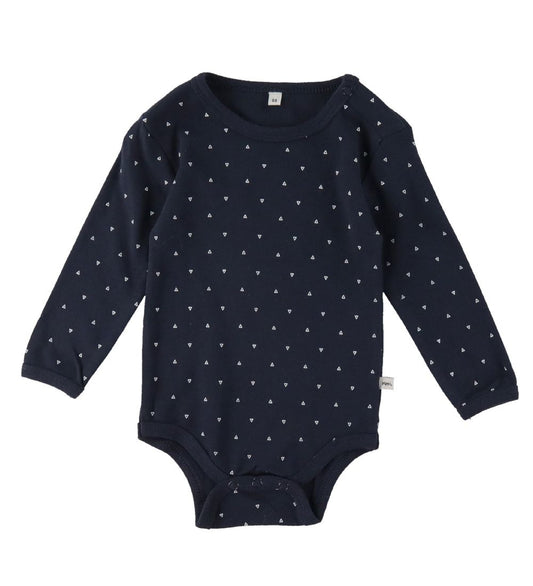 Pippi Baby Rompers l/s - 4-pack - Deep Lichen Green - Pippi Baby - 50 - Rompers Lange Mouw