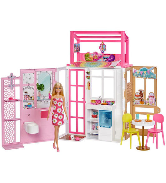 Barbie Poppenhuis - Vervoerbaar - Barbie - OneSize - Poppenhuizen