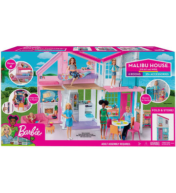 Barbie Poppenhuis - Malibu - B: 61 Cm - Barbie - OneSize - Poppenhuizen