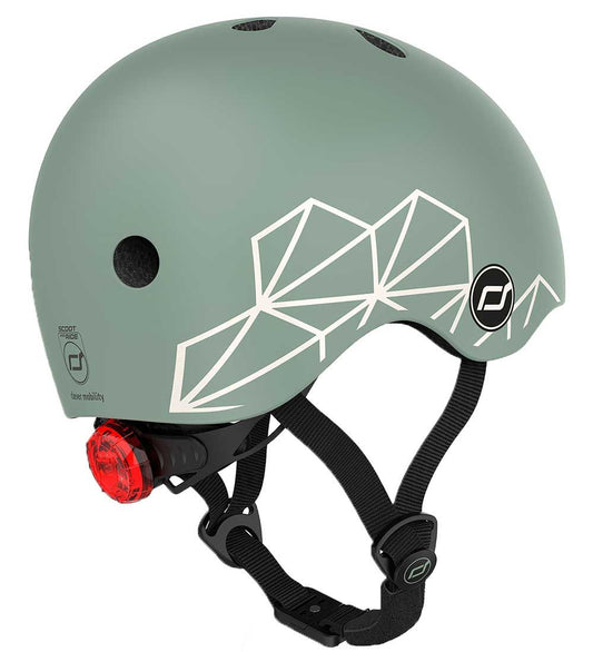 Scoot and Ride Fietshelm - Green Lijnen - Scoot and Ride - 45-51 cm - Fietshelmen