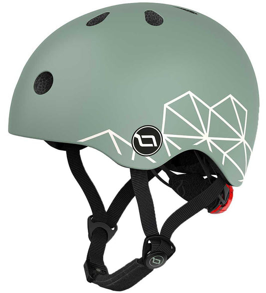 Scoot and Ride Fietshelm - Green Lijnen - Scoot and Ride - 45-51 cm - Fietshelmen