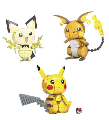 MEGA Pokemon figuur - Shocking Trio - 621 Onderdelen - MEGA Bloks - OneSize - Blokken