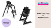 Kinderstoel Bugaboo Giraffe Natural Wood/White