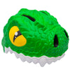 Crazy Safety Fietshelm m. Licht - Crocodile - Groen - Crazy Safety - 49-55 cm - Fietshelmen