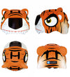 Crazy Safety Fietshelm m. Licht - Tijger - Oranje - Crazy Safety - 49-55 cm - Fietshelmen