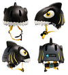 Crazy Safety Fietshelm m. Licht - Shark - Zwart - Crazy Safety - 49-55 cm - Fietshelmen
