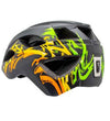 Crazy Safety Fietshelm m. Licht - Grafitti - Zwart/Geel - Crazy Safety - 54-59 cm - Fietshelmen