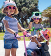 Crazy Safety Fietshelm m. Licht - Draak - Rood - Crazy Safety - 49-55 cm - Fietshelmen