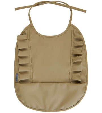 Mikk-Line Slabbetjes - PU - Olive Grijs m. Rushes - Mikk-Line - OneSize - Slabbetjes