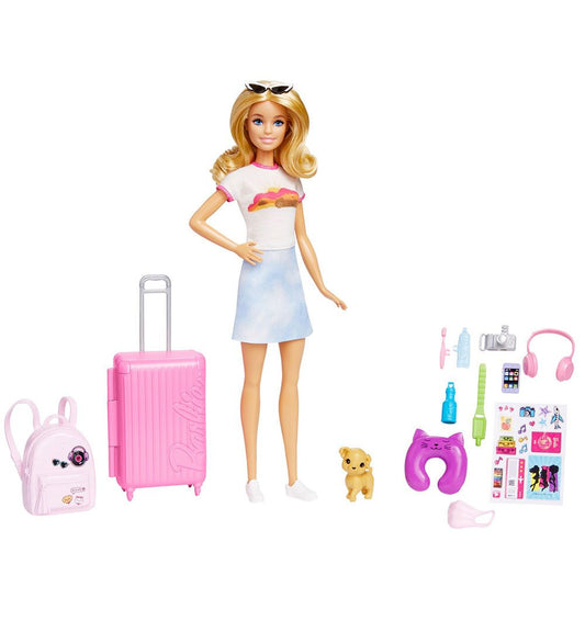 Barbie Poppenset - Travel Malibu Speelset - Barbie - OneSize - Poppen
