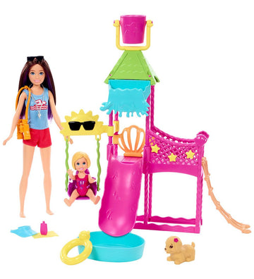 Barbie Poppenset - Skipper First Jobs - Waterpark speelset - Barbie - OneSize - Poppen