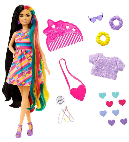 Barbie Pop - Helemaal haar - Hearts - Barbie - OneSize - Poppen