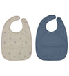 OYOY Slabbetjes - 2-pack - Dino - Blue/Clay - OYOY - OneSize - Slabbetjes