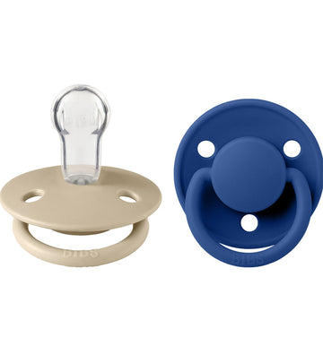 BIBS De Lux Fopspenen - 2-pack - Rond - Vanilla/Korenbloem - BIBS - 0-3 jaar - Fopspenen