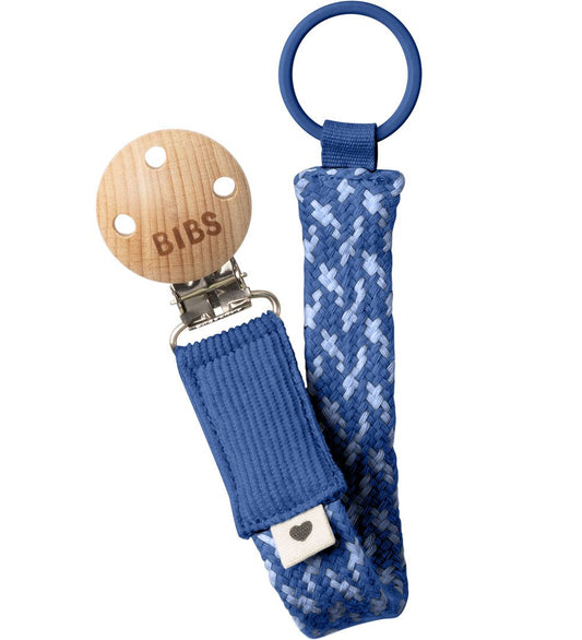 BIBS Speenketting - Gevlecht - Korenbloem/Dusty Blue - BIBS - OneSize - Speenkettingen
