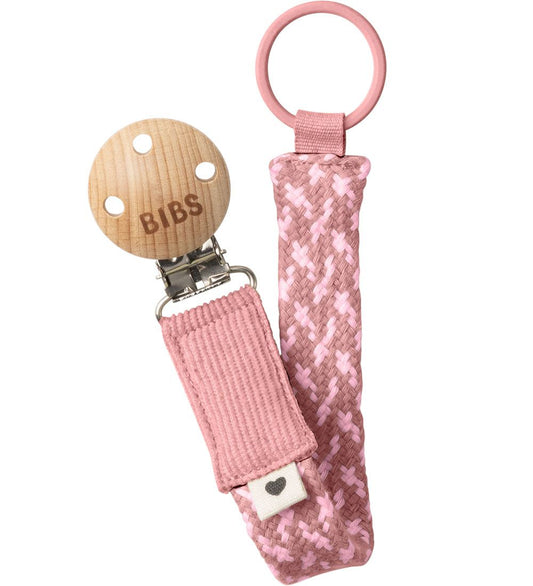 BIBS Speenketting - Gevlecht - Dusty Pink/Baby Pink - BIBS - OneSize - Speenkettingen