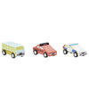 Kids Concept Auto's - 3-pack - Terugtrekken - Aiden - Kids Concept - OneSize - Auto´s