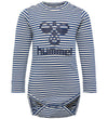 Hummel Romper l/s - hmlMulle - Navy Peony - Hummel - 62 - Rompers Lange Mouw