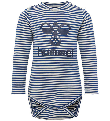 Hummel Romper l/s - hmlMulle - Navy Peony - Hummel - 62 - Rompers Lange Mouw