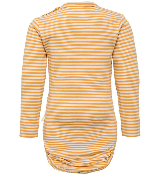 Hummel Romper l/s - hmlMulle - Butterscotch - Hummel - 56 - Rompers Lange Mouw