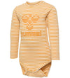 Hummel Romper l/s - hmlMulle - Butterscotch - Hummel - 56 - Rompers Lange Mouw