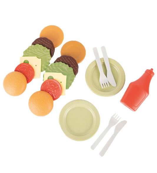 Dantoy BIO Plastic Burgerset - 19 Onderdelen - Dantoy - OneSize - Speelgoedeten