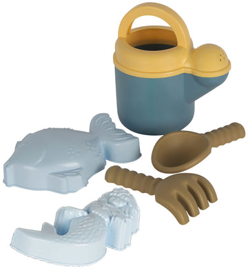 Dantoy BIO Plastic Strandset - 4 Onderdelen - Blauw/Groen - Dantoy - OneSize - Zandspeelgoed