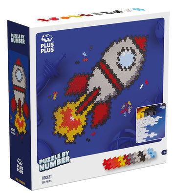 Plus-Plus Puzzel Stad Nummer - 500 st. - Raket - Plus-Plus - OneSize - Blokken