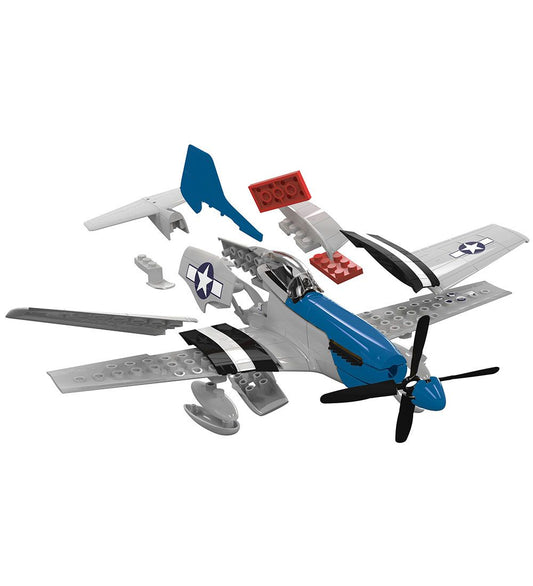 Airfix Set - SNELBOUW - D-Day P-51D Mustang J6046 - 38 Onderdele - Airfix - OneSize - Blokken