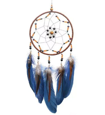MillaVanille Dromenvanger - Hangspeeltje m. Kralen - Bruin/Blauw - MillaVanilla - OneSize - Hangspeeltjes