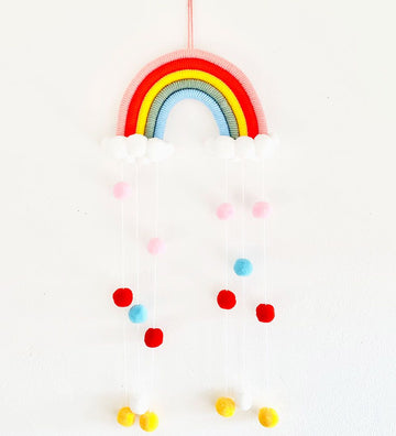 MillaVanilla Hangspeeltje - Macramé Regenboog - Multi - MillaVanilla - OneSize - Hangspeeltjes