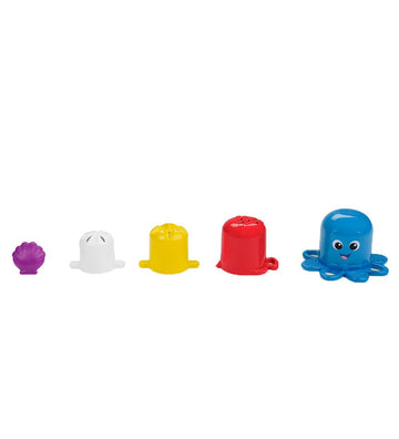 Baby Einstein Badspeelgoed - Opus's Stack Eend Stream - Blauw - Baby Einstein - OneSize - Badspeelgoed