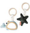 Done by Deer Hangspeeltje - 2-pack - Wally - Blauw - Done by Deer - OneSize - Hangspeeltjes