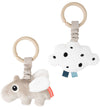 Done by Deer Hangspeeltje - 2-pack - Happy Cloud - Waar - Done by Deer - OneSize - Hangspeeltjes